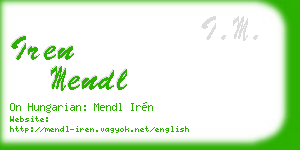 iren mendl business card